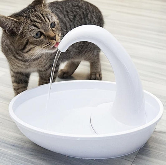 Quiet Pet Drinking Fountain with Filter, 1.8L Large Capacity - Pexav