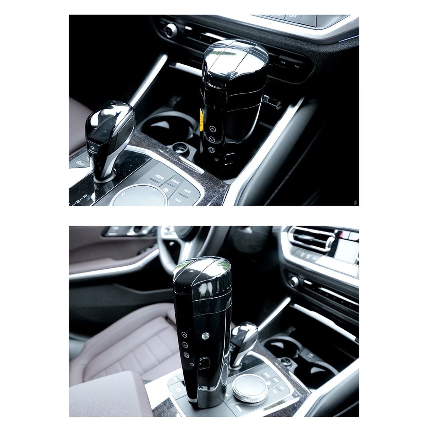 12V 400ml Portable Car Self-Heating Mug – Fast & Efficient Warmer with LCD Display