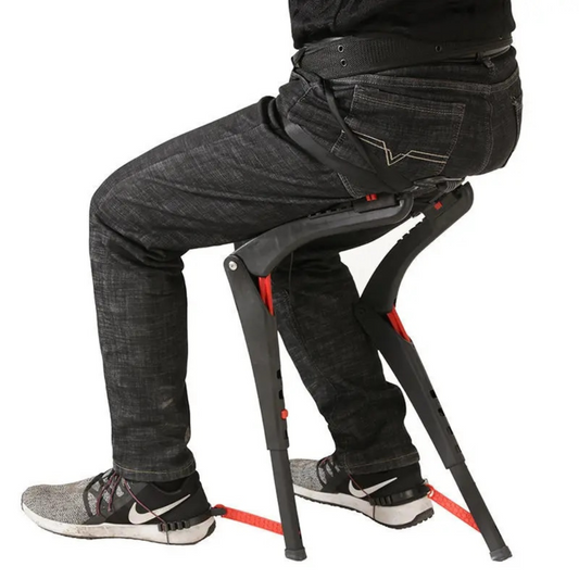 Compact Folding Camping Chair with Exoskeleton Frame - Pexav