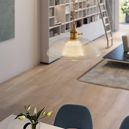 Simple Vintage Glass Drop Pendant Lamp