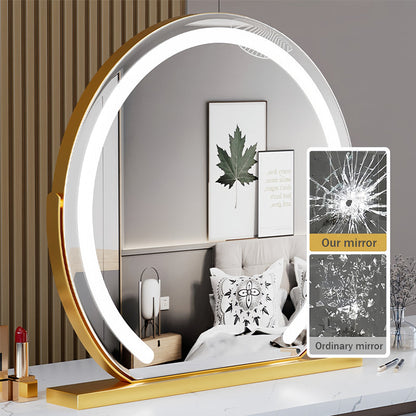 Smart LED Vanity Mirror with Touch Control & Rotation