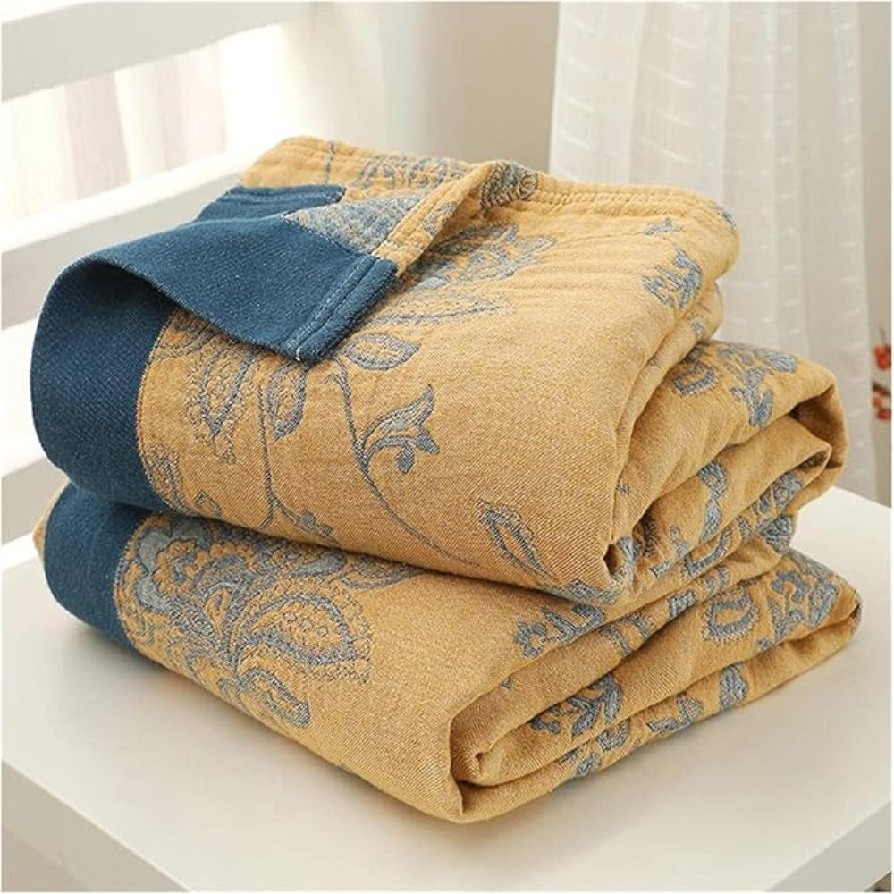 Soft Floral Blanket Airy Thin Design