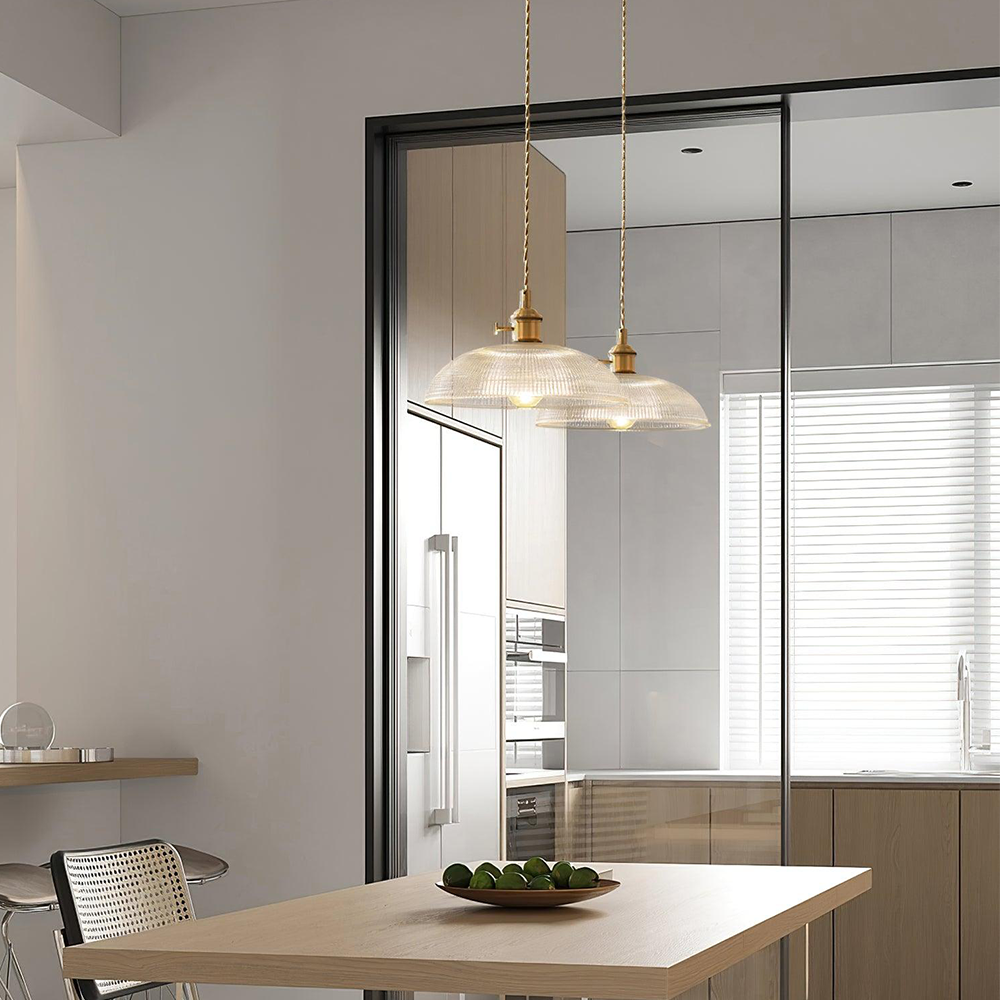 Simple Vintage Glass Drop Pendant Lamp