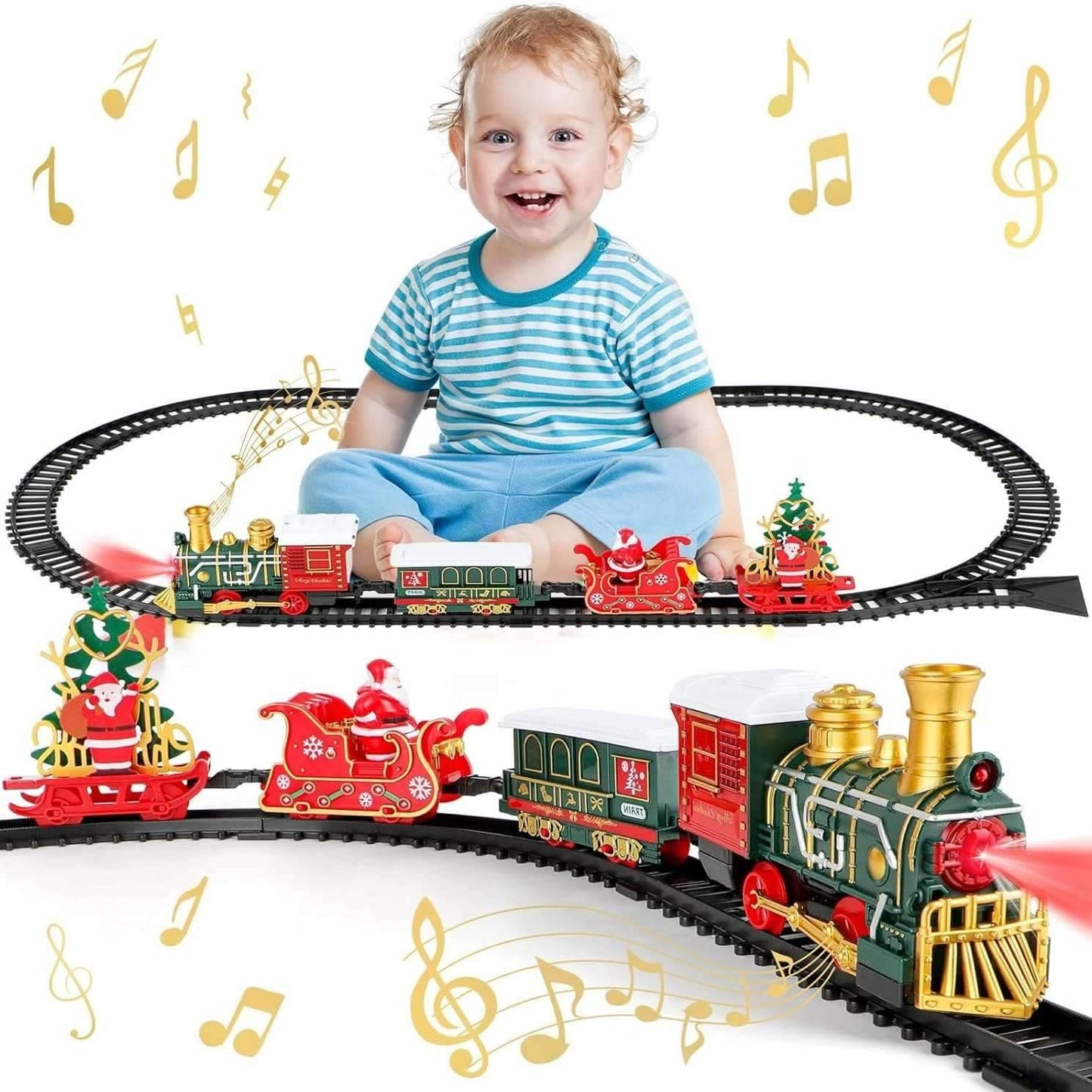 Ultimate Kids Toy Train Set with Lights and Sounds - Pexav