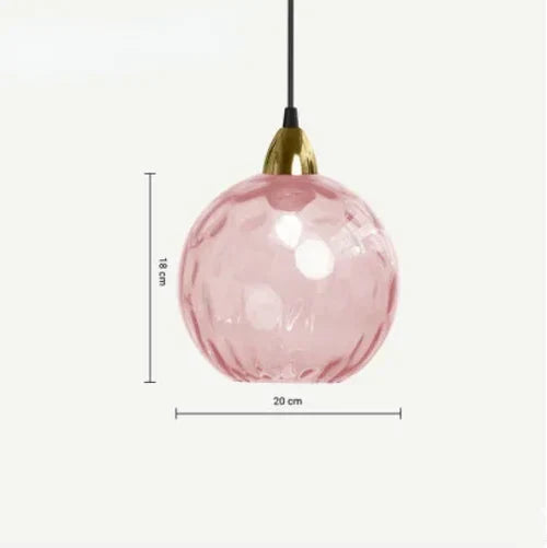 Beautiful Glass Hanging Lamp Fixture
