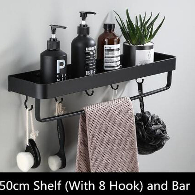 Sleek Metal Wall Storage Shelf