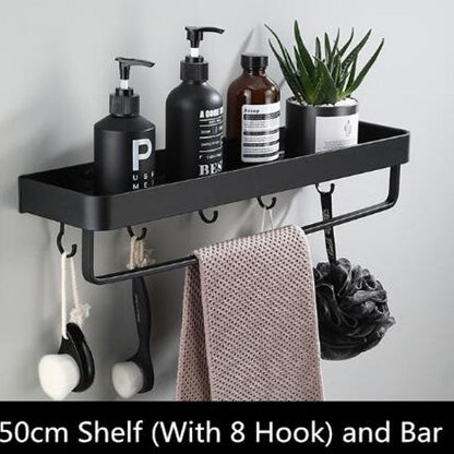 Sleek Metal Wall Storage Shelf