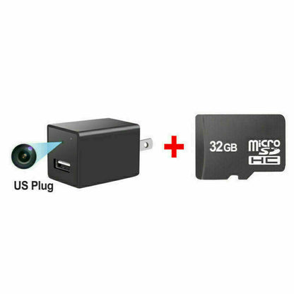 Compact 1080P Hidden Spy Camera Charger