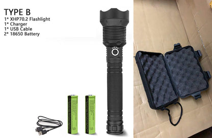 Brightest 150000 Lumens USB Rechargeable LED Torch