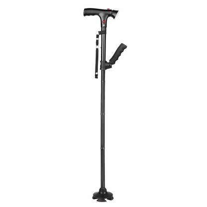Compact Adjustable LED Folding Cane - Pexav