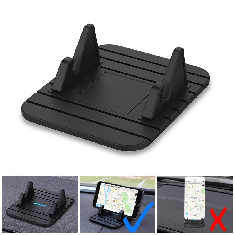 Universal Car Phone Mount with Strong Grip and Easy View