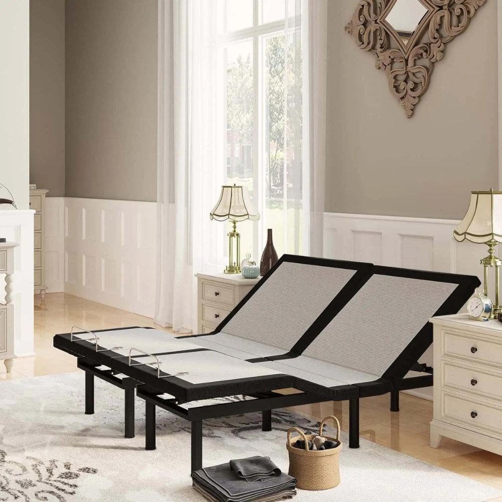 Comfortable Electric Adjustable Bed Frame with Remote Control