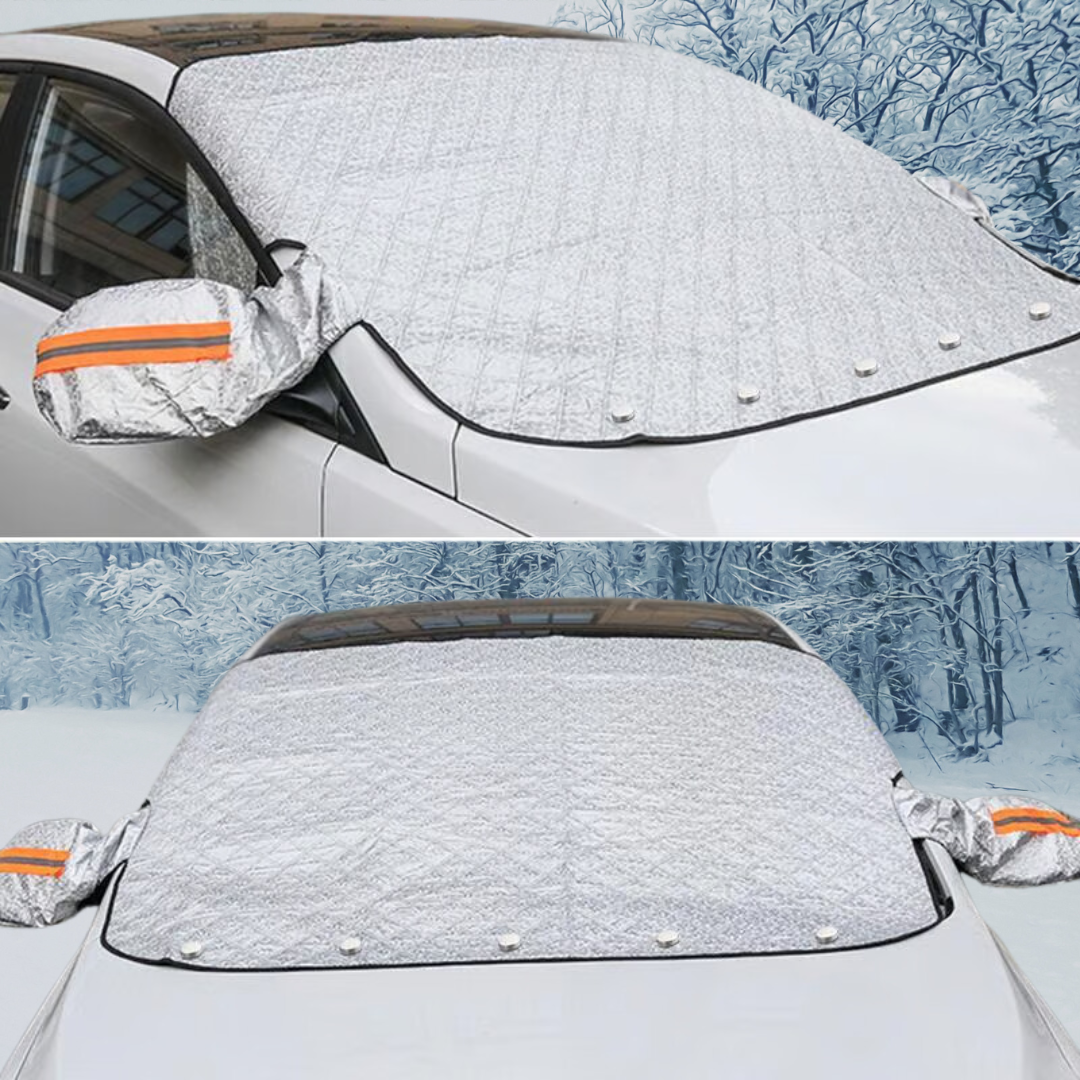 Universal Car Windshield Snow Shield with Mirror Guard - Pexav