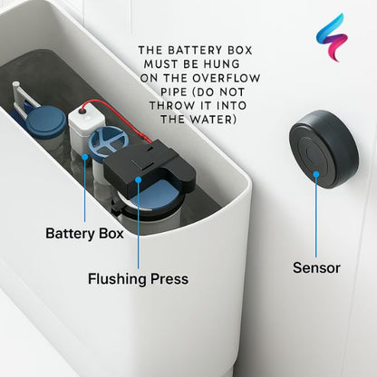 Automatic Hands-Free Toilet Flush Sensor