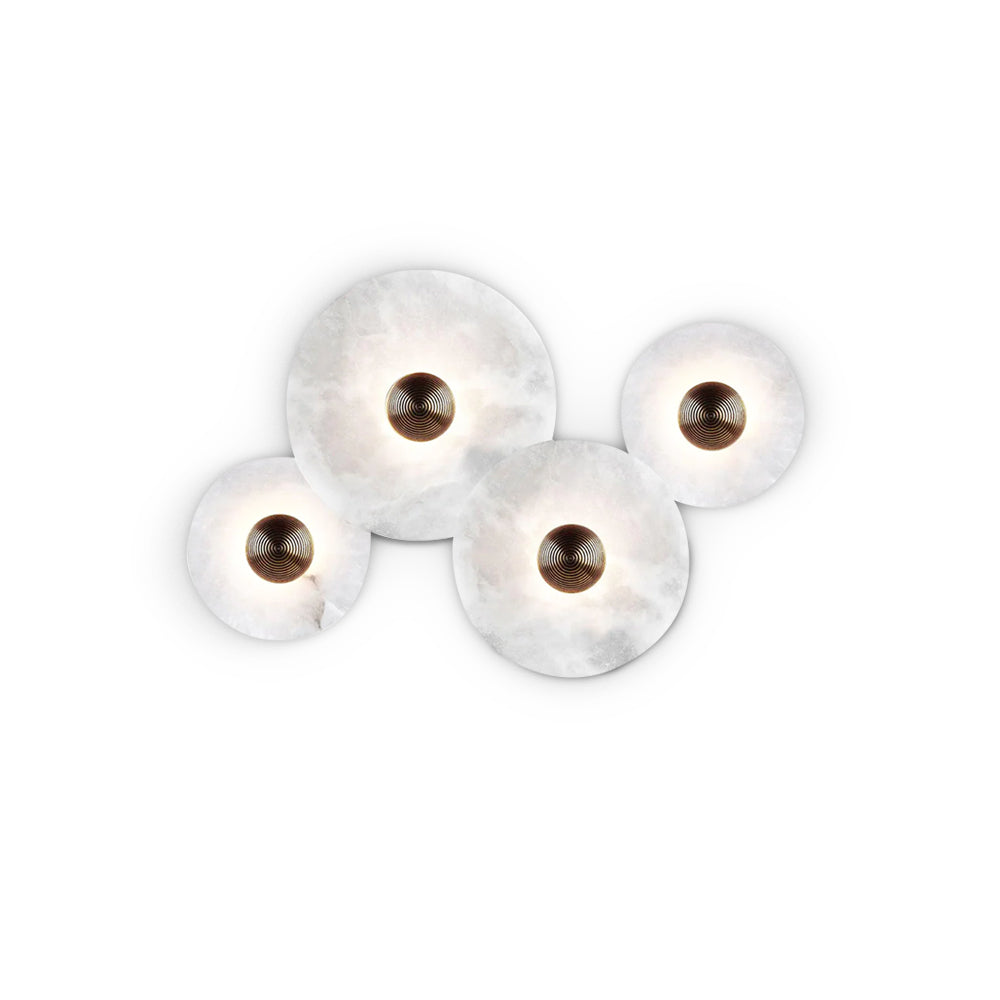Classic White Round LED Wall Light Fixture