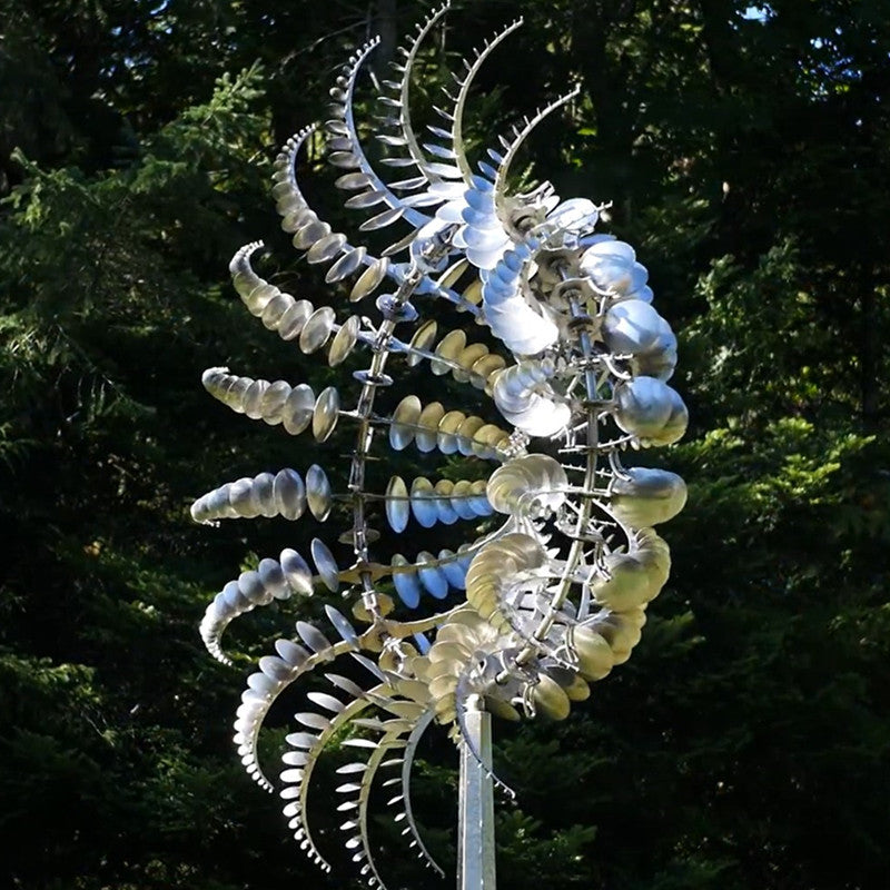 Unique Copper Wind Spiral Sculpture