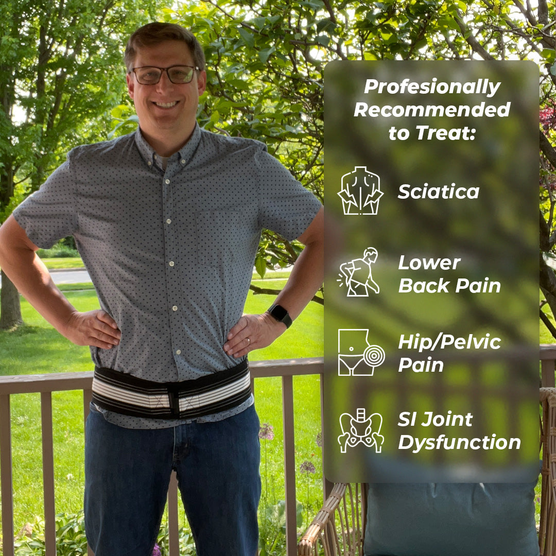 Comfortable Back Support Brace for Lower Back Pain Relief