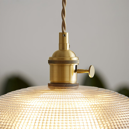 Simple Vintage Glass Drop Pendant Lamp
