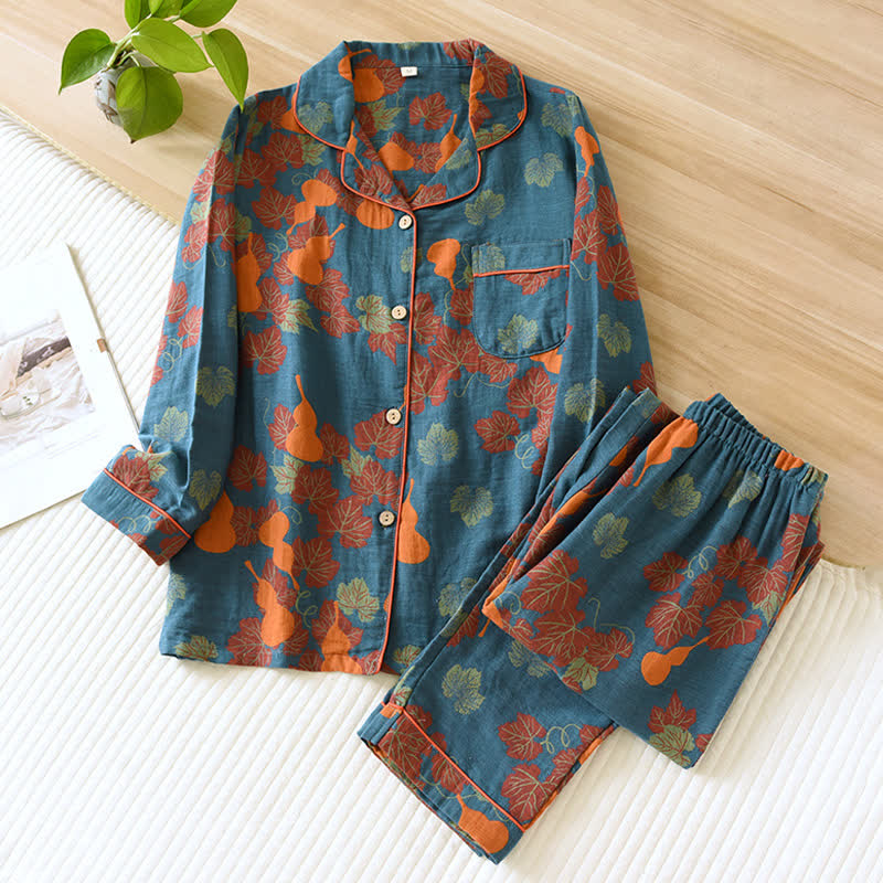 Comfy Floral Print Pajama Set for Women - Cozy Breathable Lounge Wear - Pexav