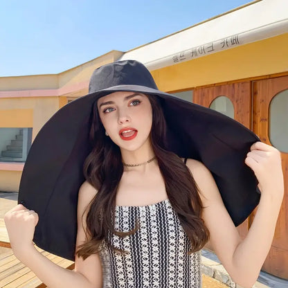 Stylish Large Brim Summer Sun Hat for Ladies