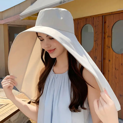 Stylish Large Brim Summer Sun Hat for Ladies - Pexav
