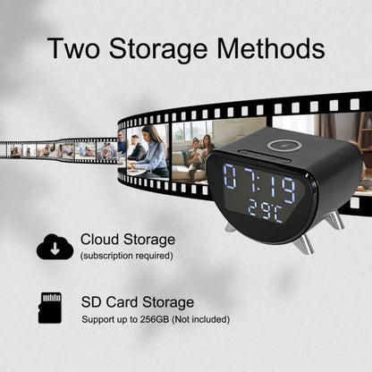Compact WiFi Security Camera Clock