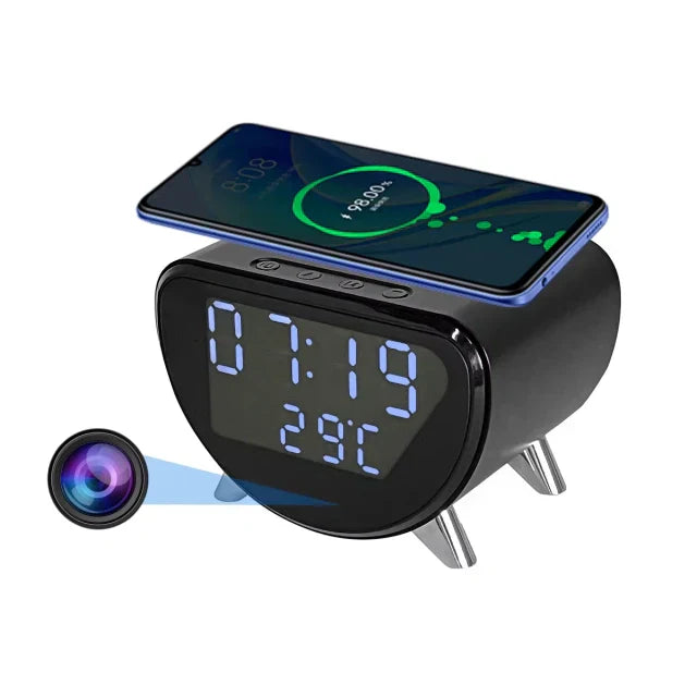 Compact WiFi Security Camera Clock - Pexav