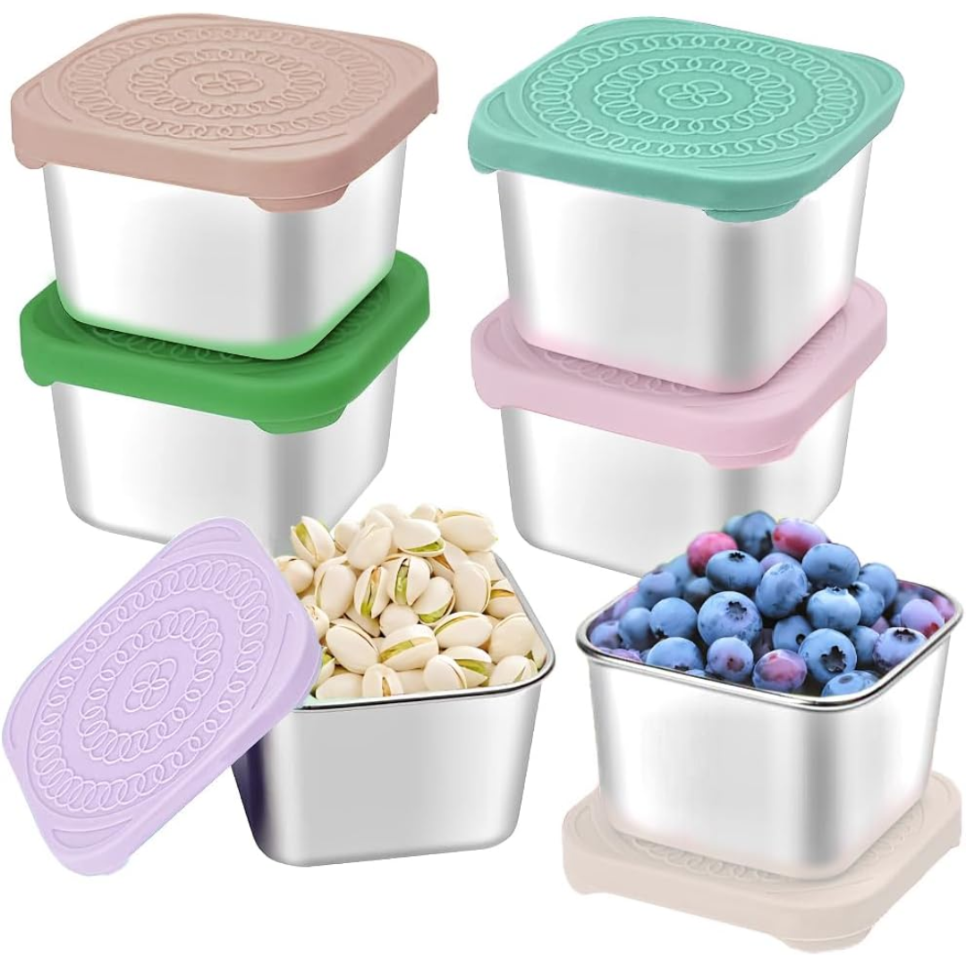 BPA-Free Kids Food Containers - 6 Piece Set - Pexav