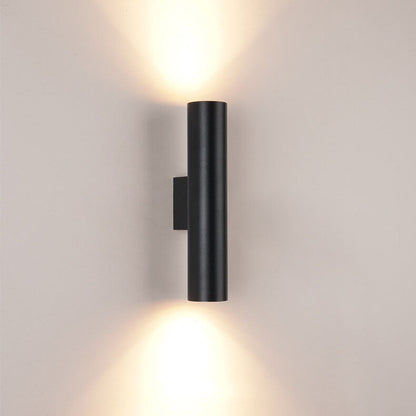 Silver Tube Dual Wall Light