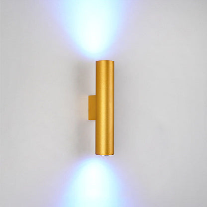 Silver Tube Dual Wall Light