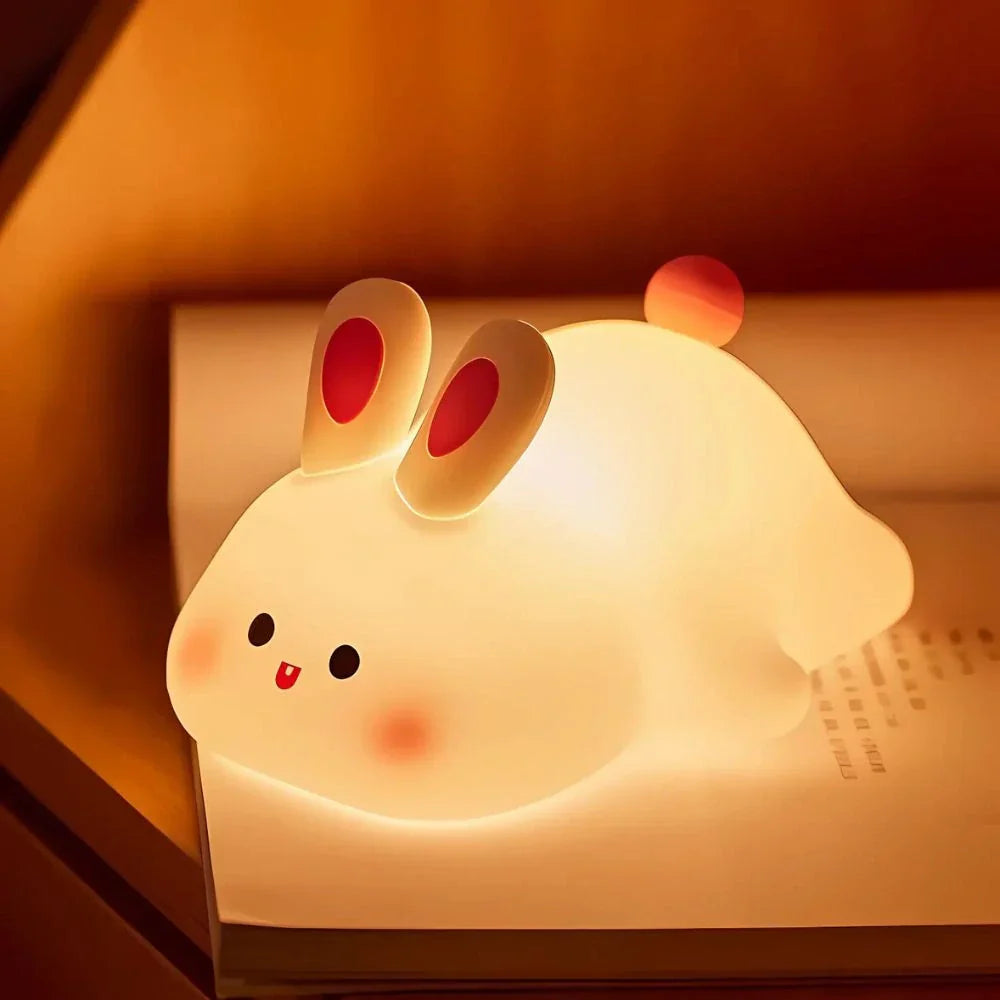 Fun Kids Nightlight - Colorful Soft Lamp with Rechargeable Battery