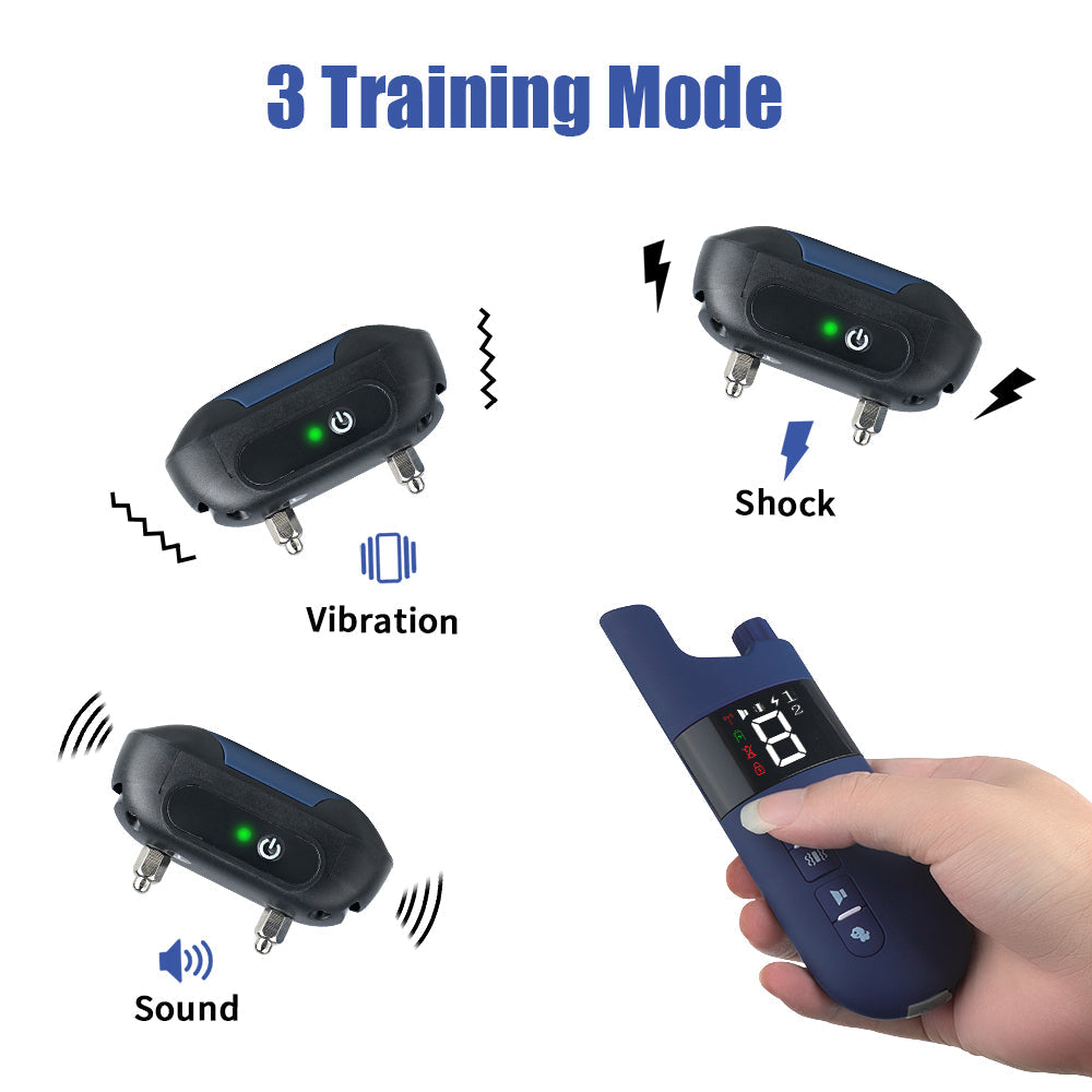 Waterproof Remote Dog Training Collar with Vibration Sound