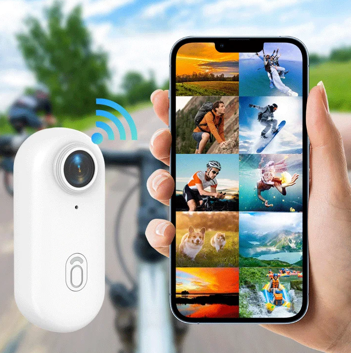 Small 4K WiFi Action Cam for Sports and Outdoor Use