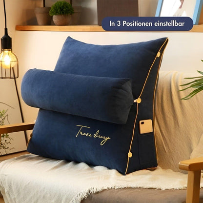 Comfortable Reading Pillow with Backrest for Bed and Sofa