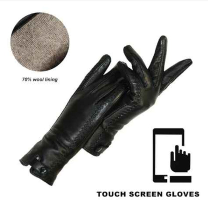 Classic Brown Insulated Leather Gloves