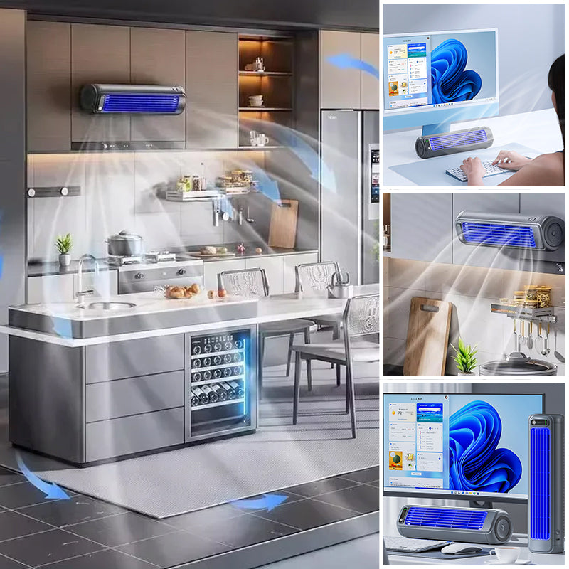 Compact Battery Powered Cooling Fan – Wireless Desk Air Cooler