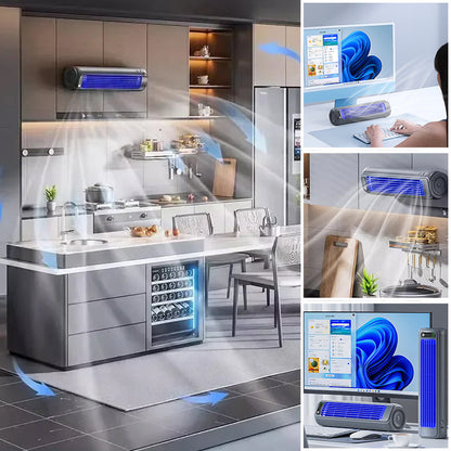 Compact Battery Powered Cooling Fan – Wireless Desk Air Cooler