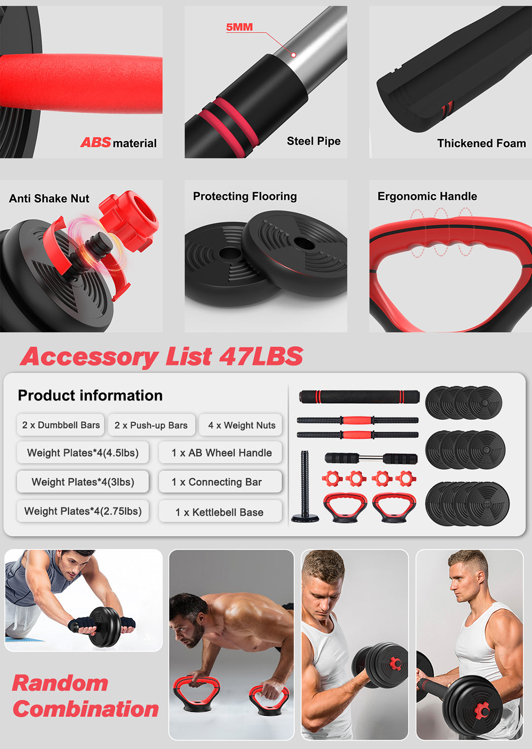 Versatile Home Gym Dumbbells