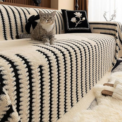 Soft Sofa Cover with Cozy Faux Fur Texture - Pexav
