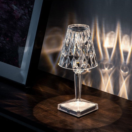 Sleek Glass Desk Lamp with Sensor Switch - Pexav