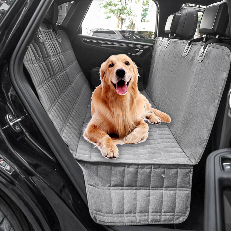 Durable Pet Car Seat Protector with Breathable Mesh - Pexav