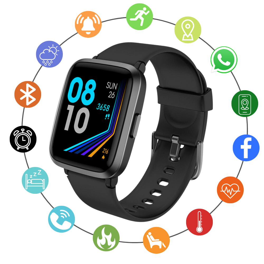 Accurate BP Tracker Smart Fitness Watch