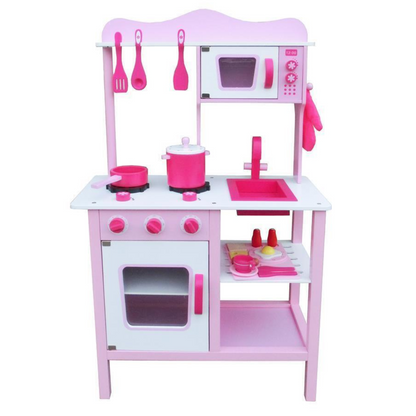 Deluxe Children's Play Kitchen Cooking Playset