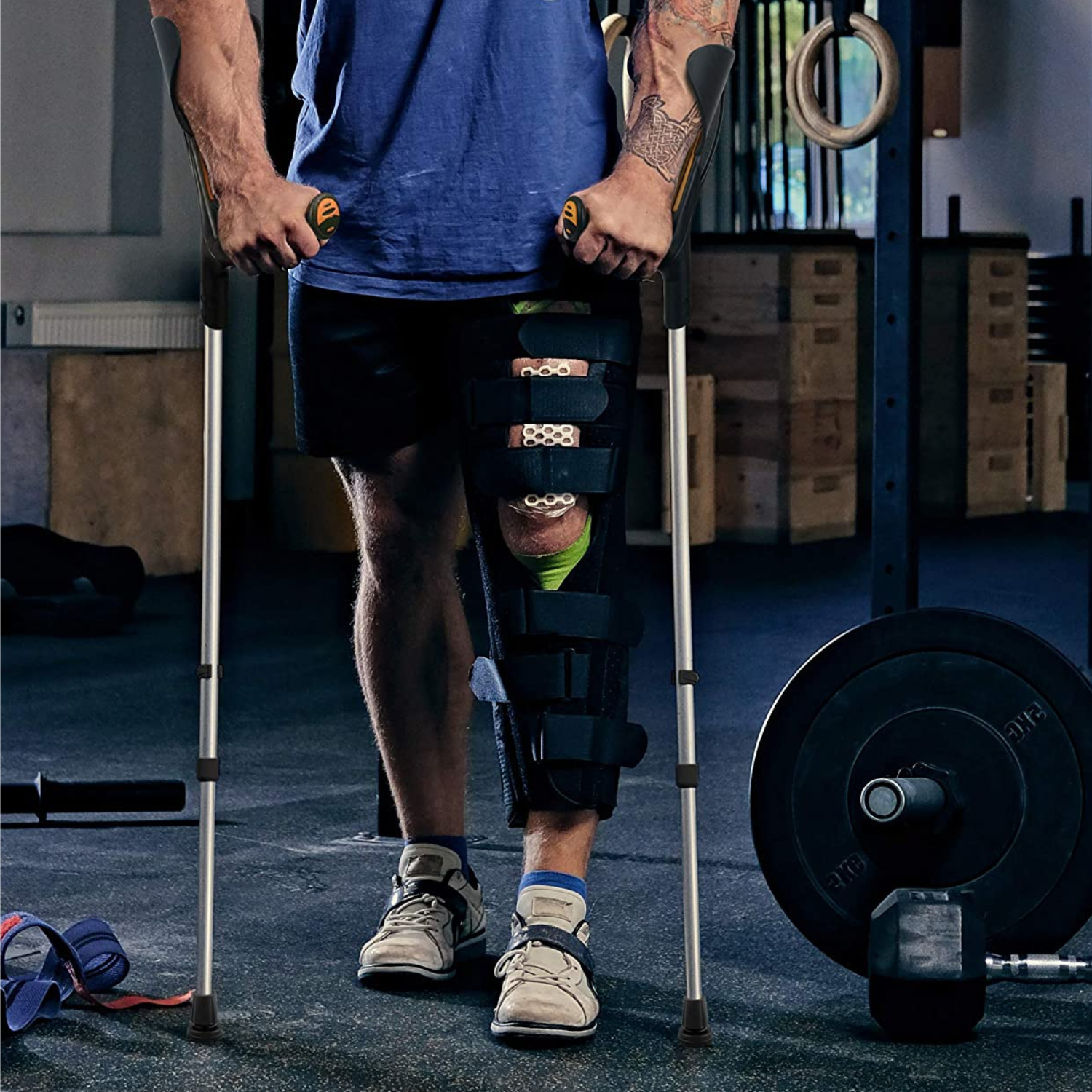 Comfortable Height Adjustable Walking Crutches for Adults - Pexav