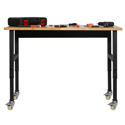 Compact Folding Workshop Table for Garage Woodworking