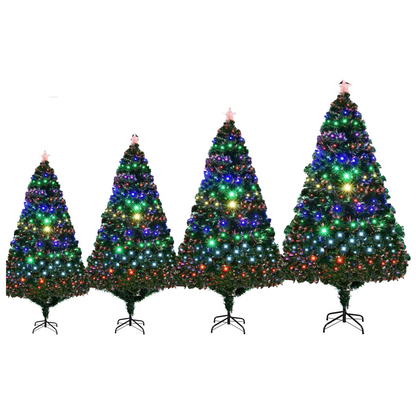 Tall Deluxe Pre-Lit Snowy Christmas Tree