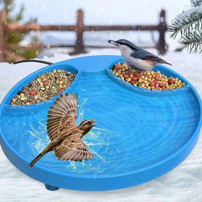 Warm Outdoor Solar Bird Bath for Birds
