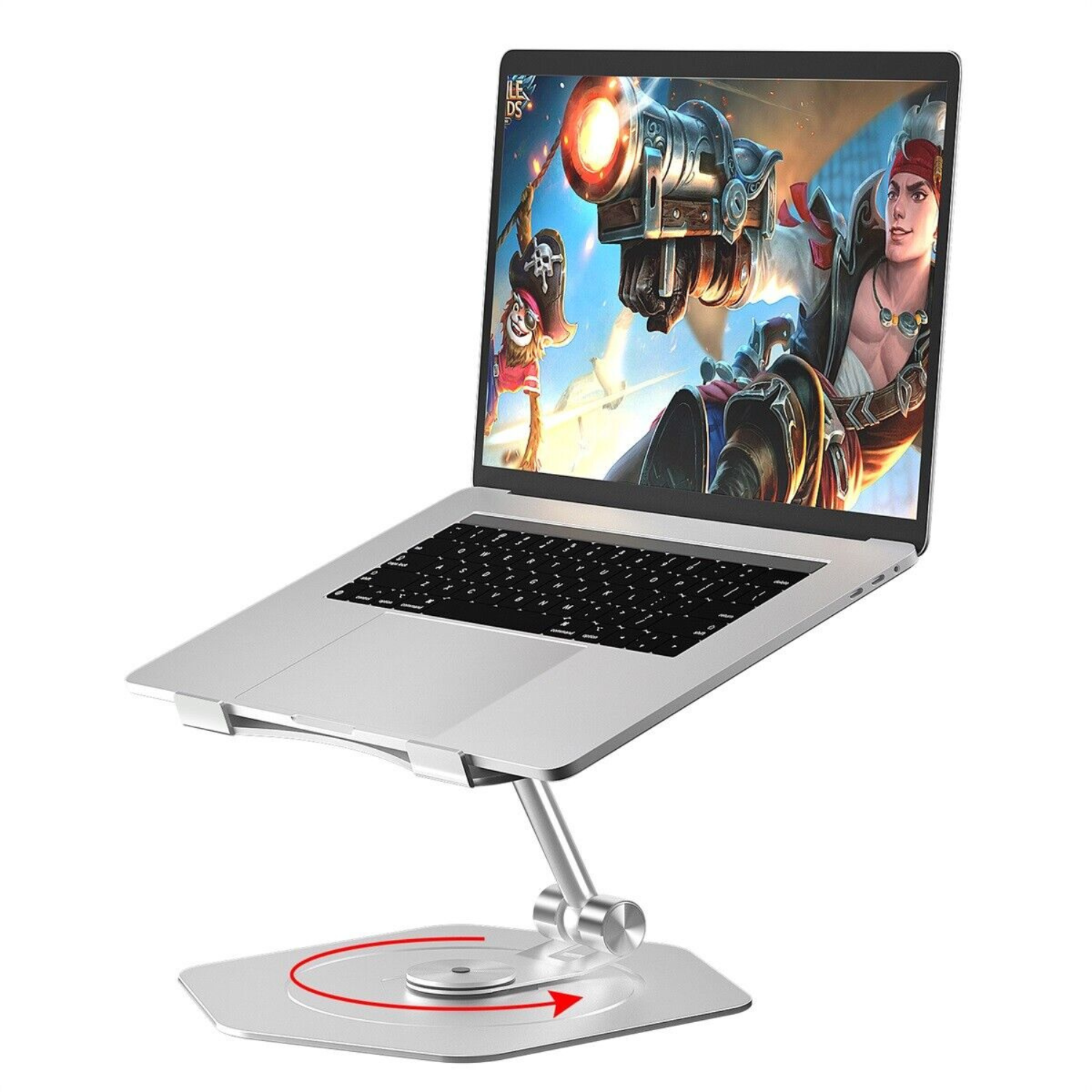 Adjustable Height Laptop Desk Stand with 360 Rotation - Pexav