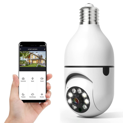 Wi-Fi Smart Home Security Light Bulb Camera - Pexav
