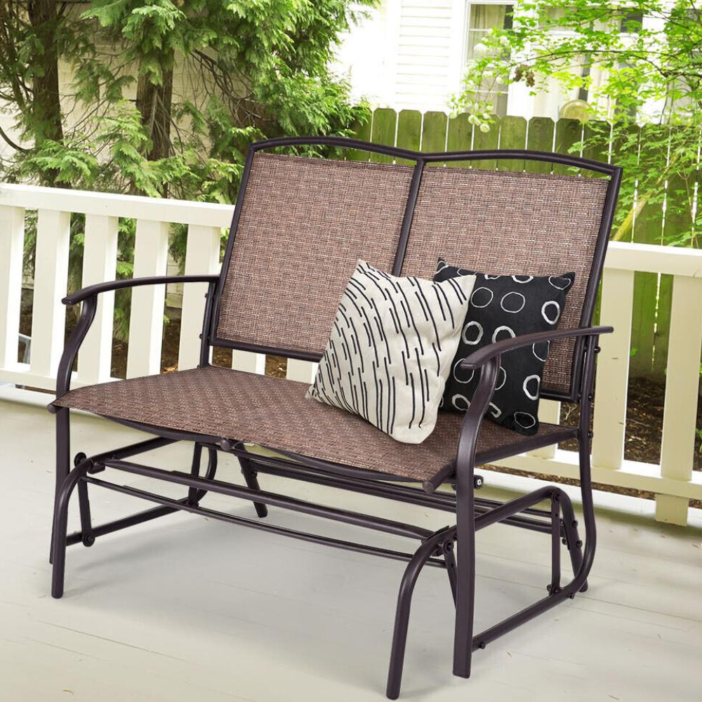 Comfortable Patio Glider Bench for Two